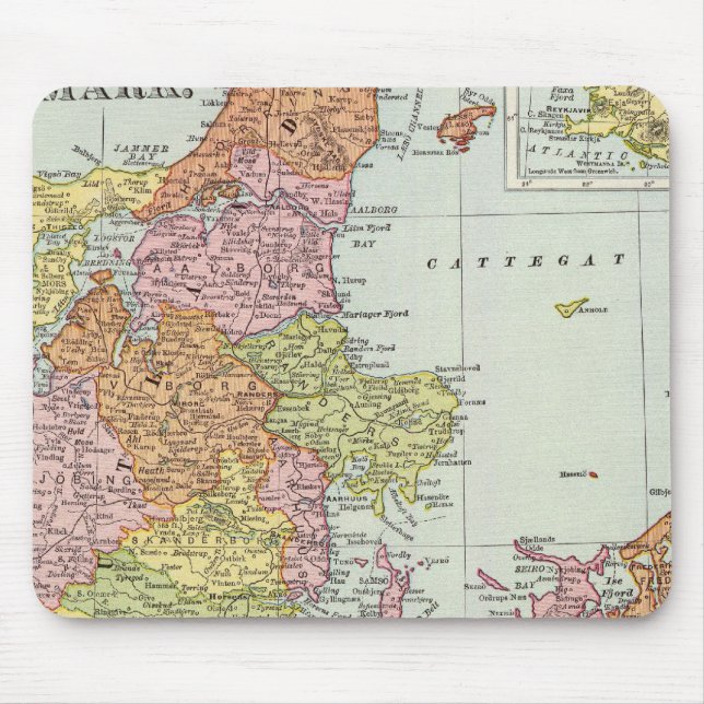 Mousepad Dinamarca e Islândia (Frente)