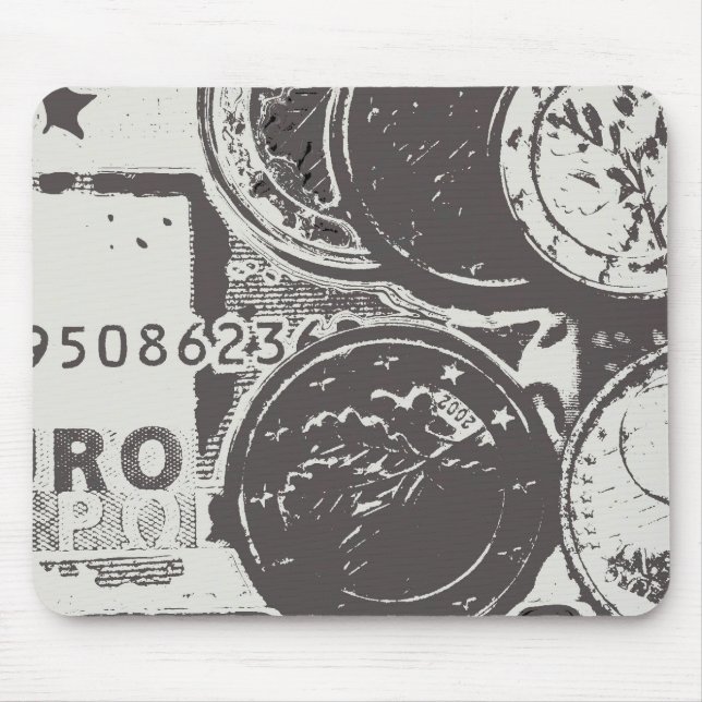 Mousepad Dinheiro faz o mundo girar (Frente)