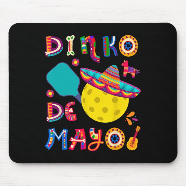Mousepad Dinko De Mayo Encantado Cinco De Mayo Engraçado Pi (Frente)