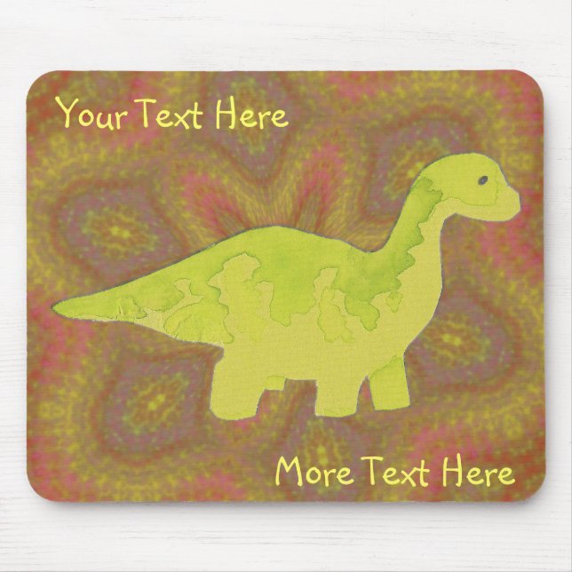 Mousepad Dino Amarelo (Frente)