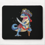 Mousepad Dinosaur T Rex Pirate Jolly Roger Halloween Funny<br><div class="desc">Dinosaur T Rex Pirate Jolly Roger Halloween Funny Boys Men</div>
