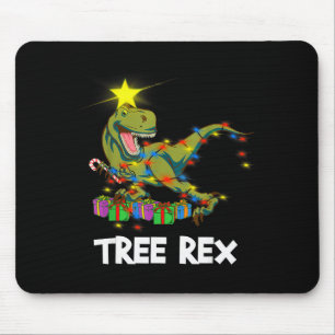 Mousepad Dinosauro Natal Árvore Rex Homens Mulheres Criança