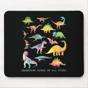 Mousepad Dinossauro Celebra Mentes De Todos Os Tipos De Aut