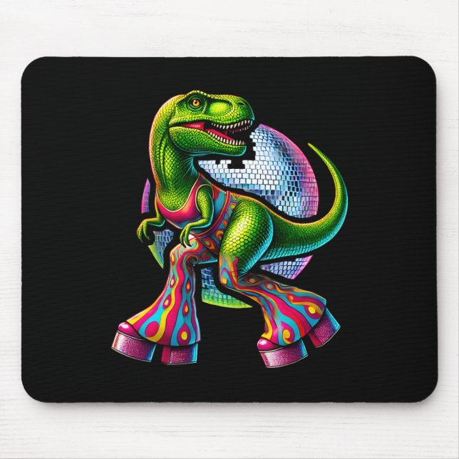 Mousepad Dinossauro Dançante Engraçado  (Frente)