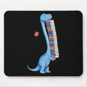 Mousepad Dinossauro De Leitura De Carregando De Livro Dino