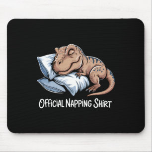 Mousepad Dinossauro Engraçado Dormindo Amante de Dinossauro