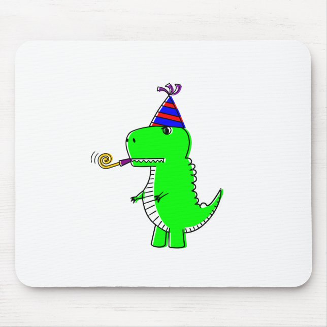 Mousepad Dinossauro Feliz de Aniversário (Frente)