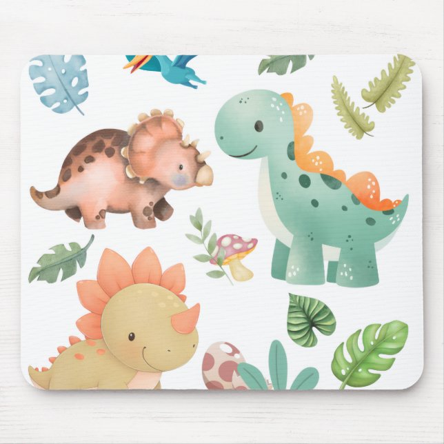 Mousepad Dinossauro fofo  (Frente)
