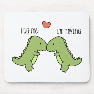 Mousepad Dinossauro me abraça