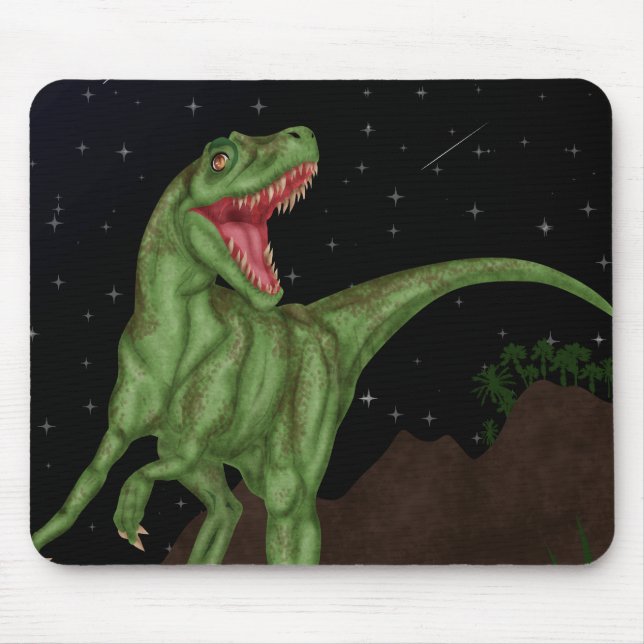 Mousepad Dinossauro - Noite Pré-Histórica (Frente)