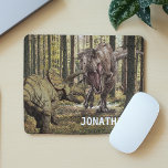 Mousepad Dinossauro Tyrannosaurus Triceratops Personalizado<br><div class="desc">Este design pode ser personalizado escolhendo a opção Editar Design. Você também pode transferir para outros itens. Entre em contato comigo em colorflowcreations@gmail.com ou use a opção de bate-papo no topo da página se você quiser ter este design em outro produto ou precisar de assistência. Veja mais designs ou siga-me...</div>