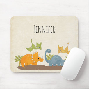 Mousepad Dinossauros Cons Vida Selvagem Pré-Histórica