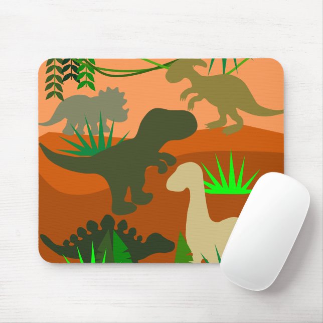 Mousepad Dinossauros na Natureza (Com mouse)
