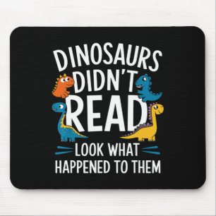 Mousepad Dinossauros Não Leram Crianças Professor Engraçado