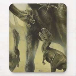 Mousepad Dinossauros Vintage, Torvosaurus e Brachiosaurus