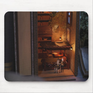 Mousepad Diorama do livro miniatura - inimigos dos amantes