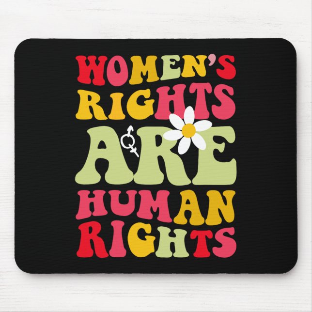 Mousepad Direitos são feministas dos direitos humanos (Frente)