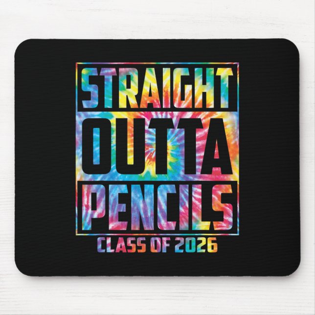 Mousepad Direto da Escola de Lápis Formatura Engraçada 202 (Frente)