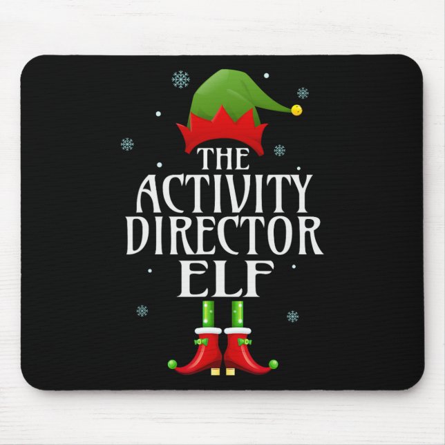 Mousepad Diretor de Atividade Elf Xmas Funny Family Match C (Frente)