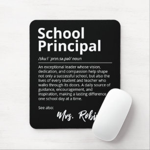 Mousepad Diretor de Escola Definição Inspiradora Preta
