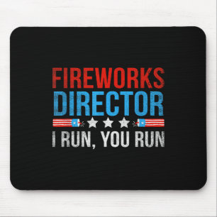 Mousepad Diretor de Fogos de Artifício Eu Corro Você Corre 