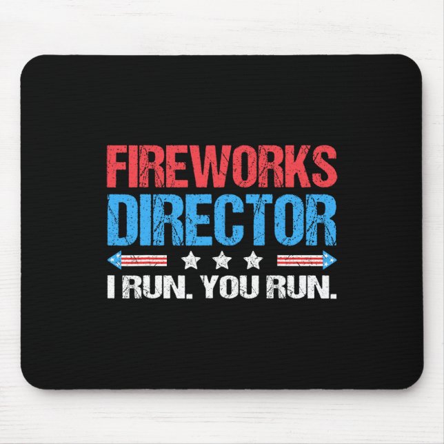 Mousepad Diretor De Fogos De Artifício - Eu Lhe Faço O Engr (Frente)