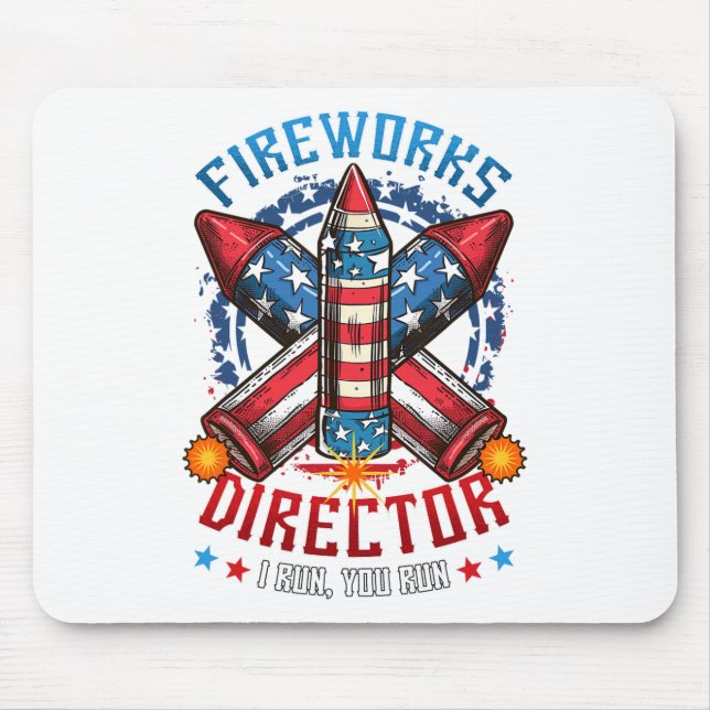 Mousepad Diretor Do Fireworks Eu Lhe Lanço Em 4 De Julho. (Frente)