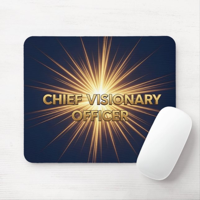 Mousepad Diretor Executivo Visionário Chefe Gold Burst (Com mouse)