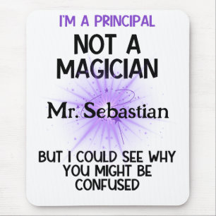 Mousepad Diretor personalizado engraçado Eu não sou um mági
