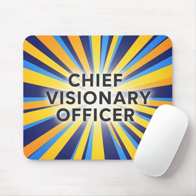 Mousepad Diretor Visionário Chefe Explosão de Sol Retro (Com mouse)