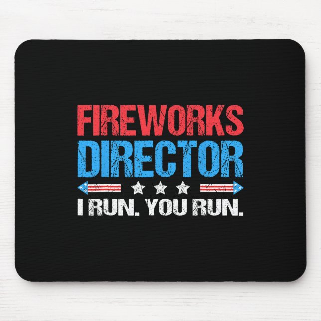 Mousepad Diretora De Fogos De Artifício Eu Lhe Lanço Engraç (Frente)