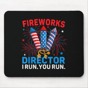Mousepad Diretora De Fogos De Artifício Eu Lhe Lanço Engraç