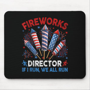 Mousepad Diretora De Fogos De Artifício Eu Lhe Lanço Engraç