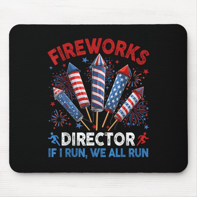 Mousepad Diretora De Fogos De Artifício Eu Lhe Lanço Engraç (Frente)