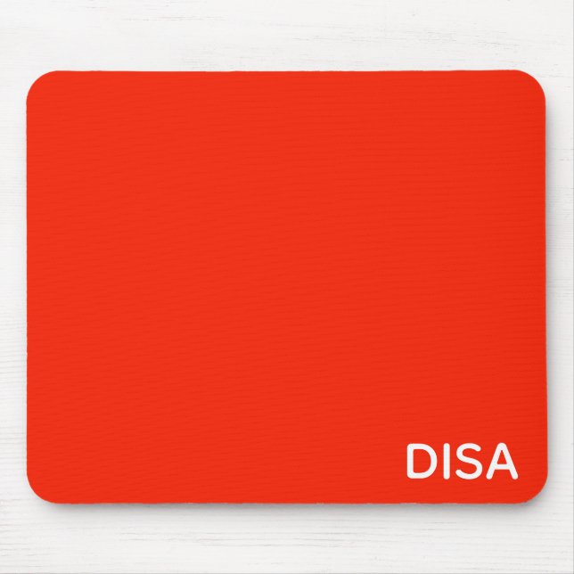 Mousepad Disa Red Color name (Frente)