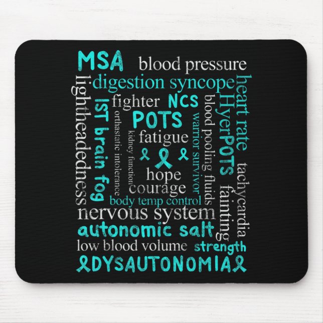 Mousepad Disautonomia Sensibilização Doença com disautonomi (Frente)