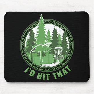 Mousepad Disc Golf Basket Flying Disc Id Hit That Funny 