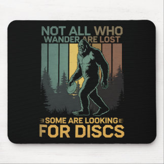 Mousepad Disc Golf Sasquatch Bigfoot Disc Golfer Funny Disc