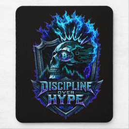 Mousepad Disciplina Sobre Hype Bitcoin Crypto Mentalidade D