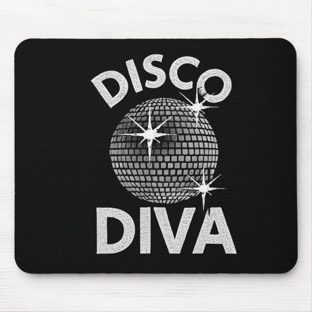 Mousepad Disco Ball Disco Diva Queen1 (Frente)