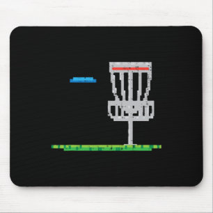 Mousepad Disco de Golfe Pixel Frisbee Golfista Frolf Homens