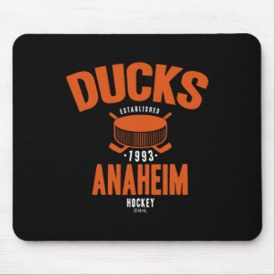 Mousepad Disco de hóquei do Anaheim Ducks preto oficialment