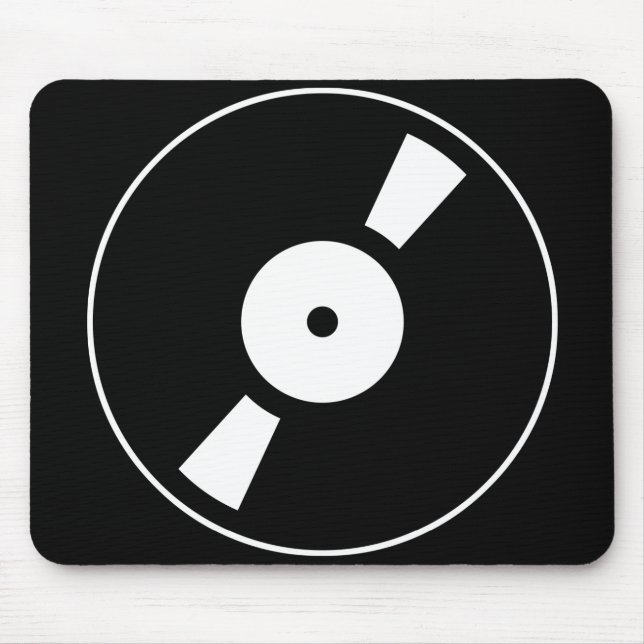 Mousepad disco de vinil retrô (Frente)