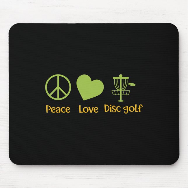Mousepad Disco Golfe Retro Vintage Homens Mulheres, Verdade (Frente)