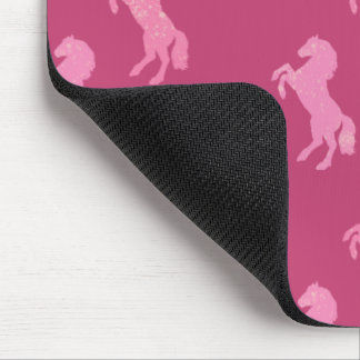 Mousepad Dismal Pink Art School Horses Cowgirl Confetti