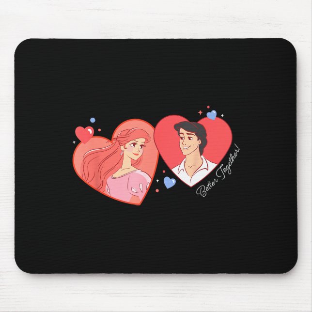 Mousepad Disney Princess Ariel & Eric Dia dos Namorados B (Frente)