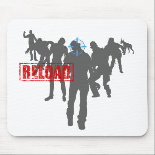 Mousepad Dispare nos zombis - Gamer do jogo do Reload da