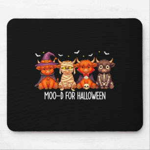Mousepad Disposição para o Boo Fantasma de Halloween Vaca H