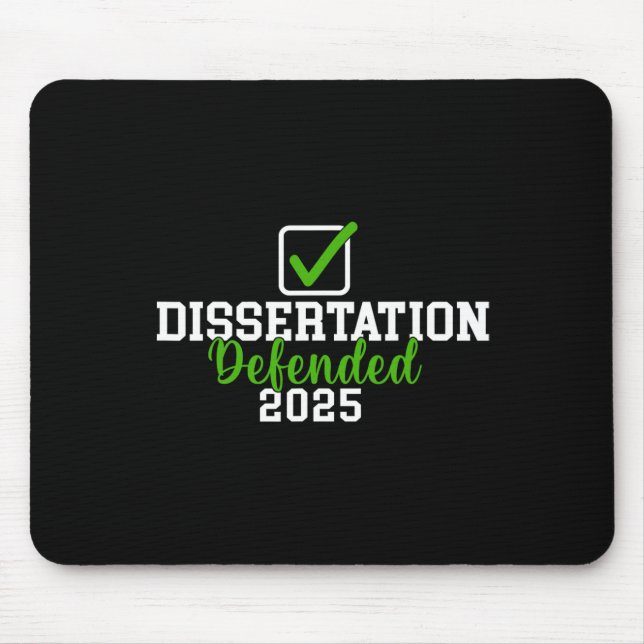 Mousepad Dissertação Defendida Em 2025 Para O Doutorado Phd (Frente)
