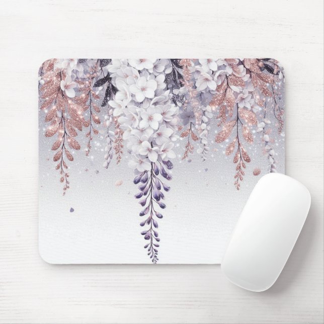 Mousepad Dissipação de Wisteria Mística Roxa (Com mouse)
